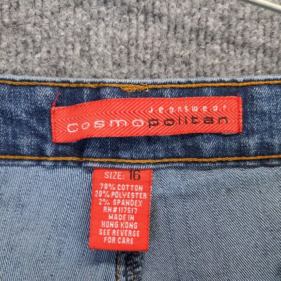 Cosmopolitan Jeanswear Bootcut Women's 16 Blue 5-Pocket Embellished Rhinestone - Picture 8 of 10